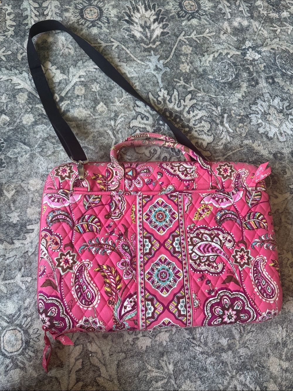 Vera Bradley Pink Paisley Multi-Pattern Women’s Laptop Bag